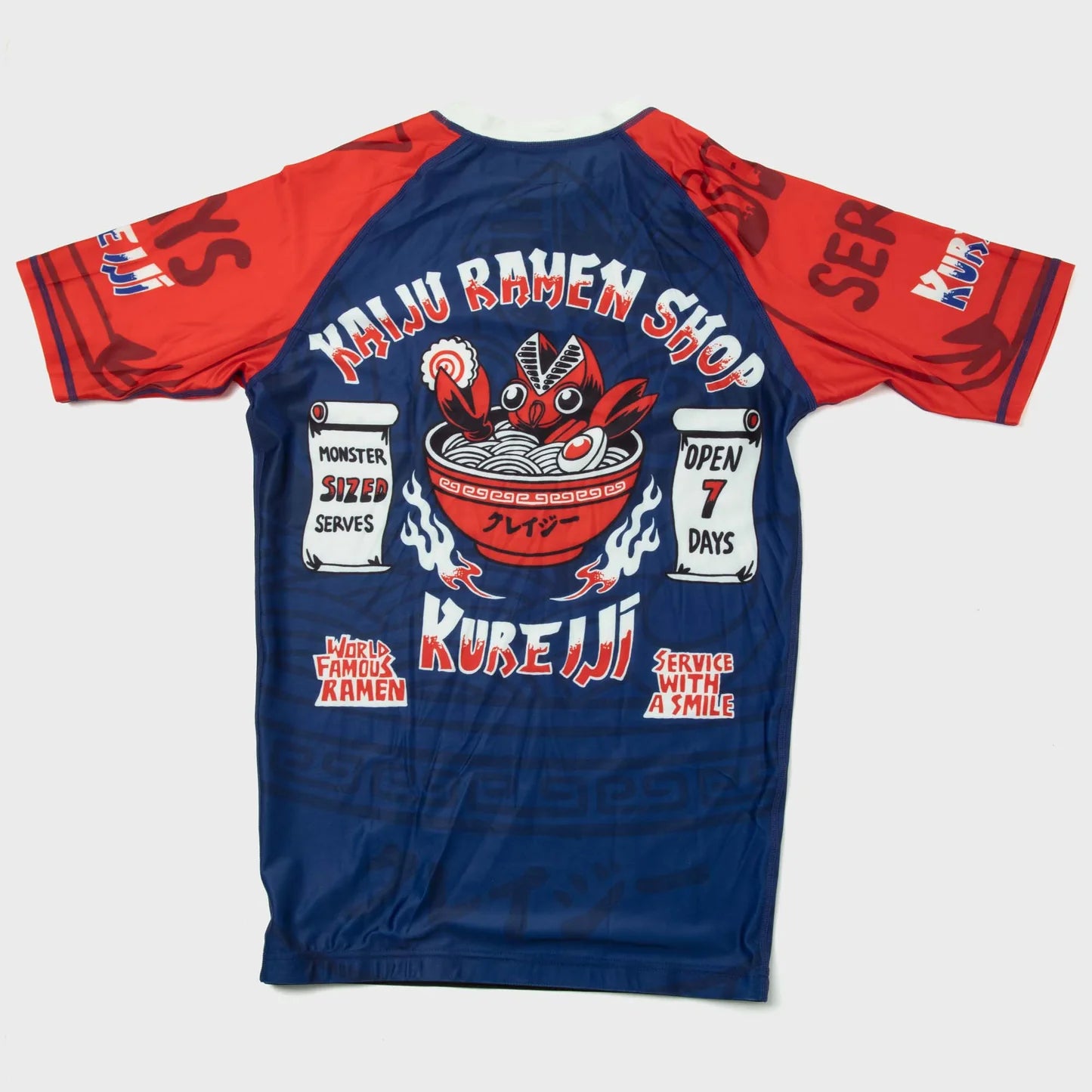 Kaiju Rooster Ramen Set Short Sleeve BJJ Rash Guards and Shorts | Kureiji BJJ
