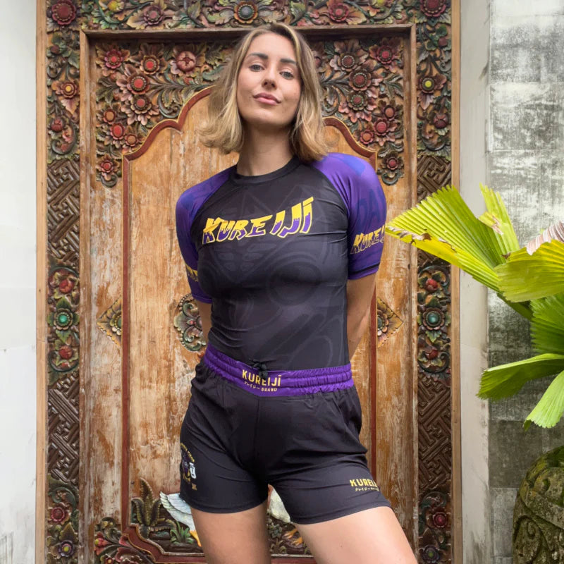 Kaiju LA Ramen Set Short Sleeve BJJ Rash Guards and Shorts | Kureiji BJJ