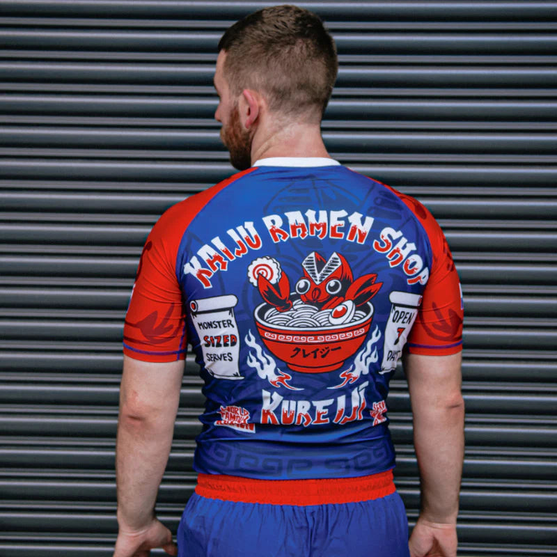 Kaiju Rooster Ramen Set Short Sleeve BJJ Rash Guards and Shorts | Kureiji BJJ