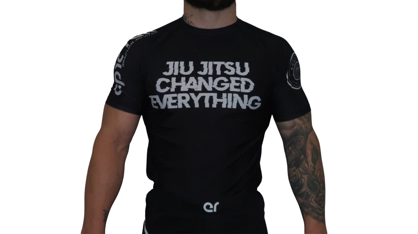Jiu Jitsu Changed Everything Set Rash Guard + Epic Grappling Shorts 2.0 Epic Roll