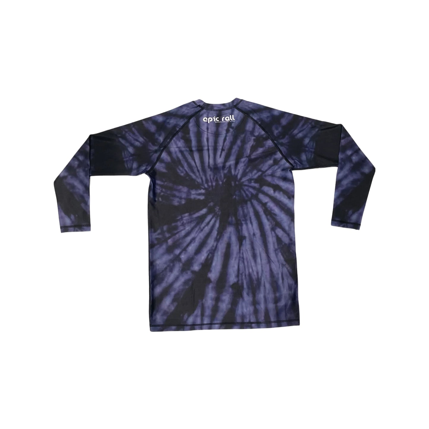 Epic Tie Dye Rash Guard (Purple Haze) Long Sleeve + Epic Grappling Shorts 2.0 Epic Roll