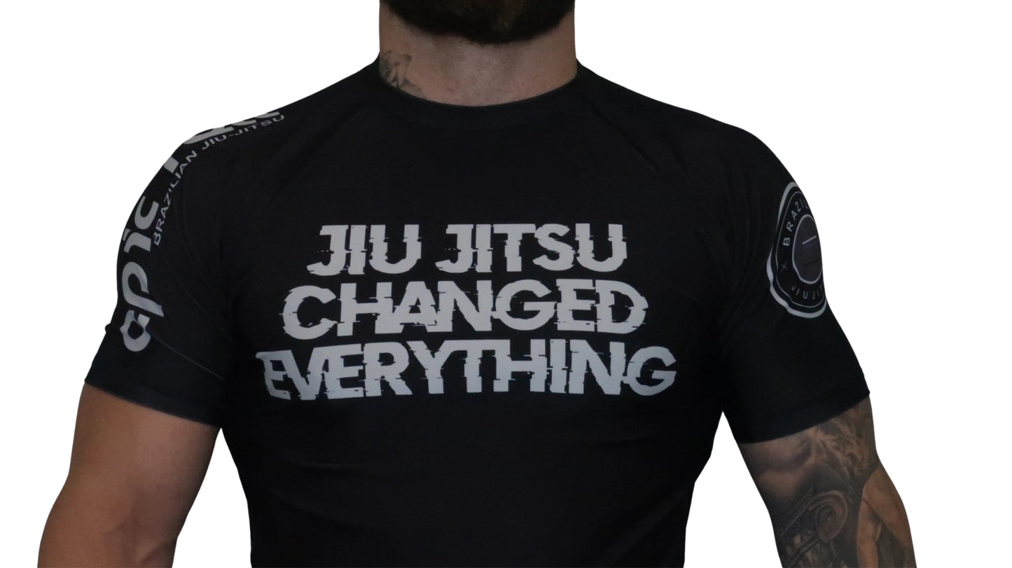 Jiu Jitsu Changed Everything Set Rash Guard + Epic Grappling Shorts 2.0 Epic Roll