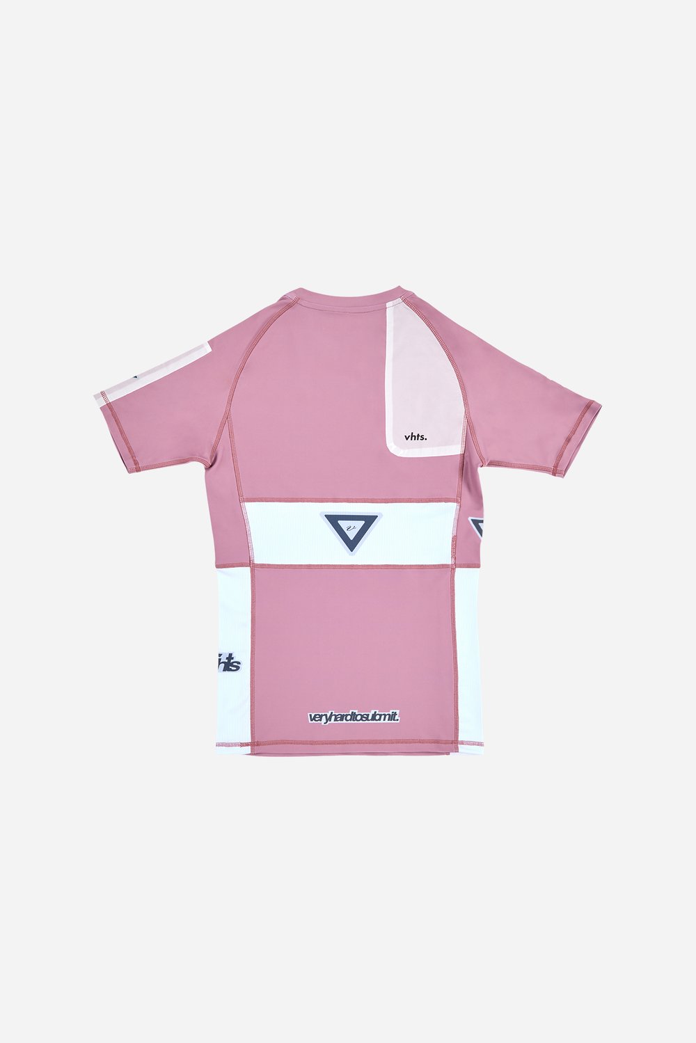 VHTS Noelle Special Edition BJJ rash guard – back view, breathable design with side and back ventilation mesh for ultimate comfort.