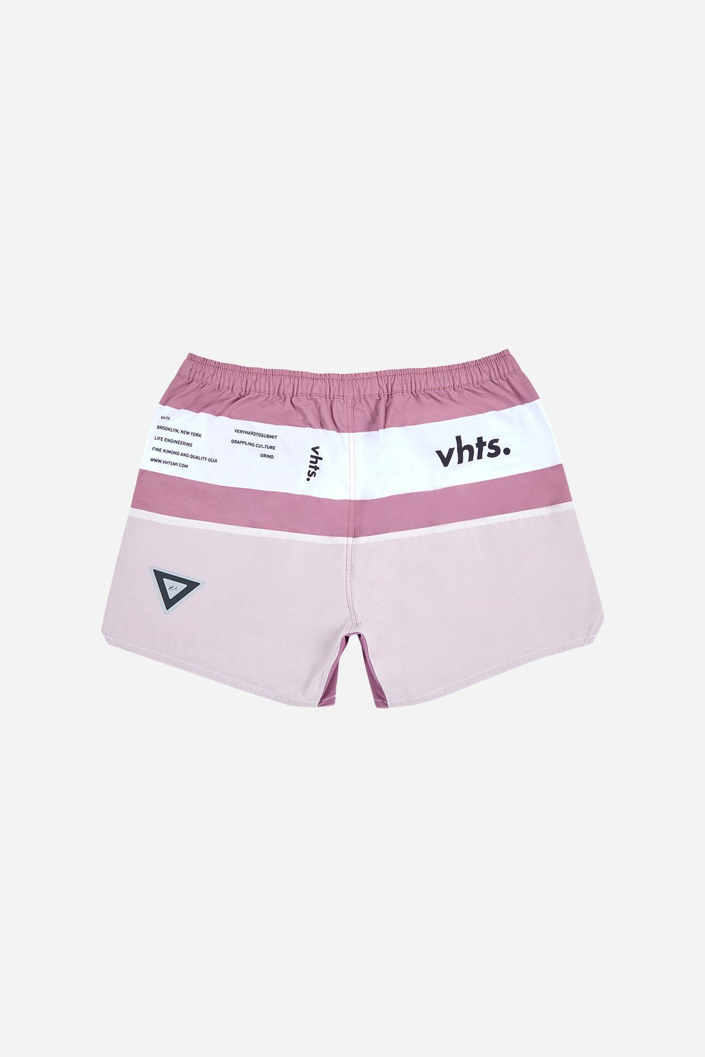 VHTS Noelle Combat Shorts – back view. Minimalist BJJ & MMA shorts with ventilation mesh and premium craftsmanship.