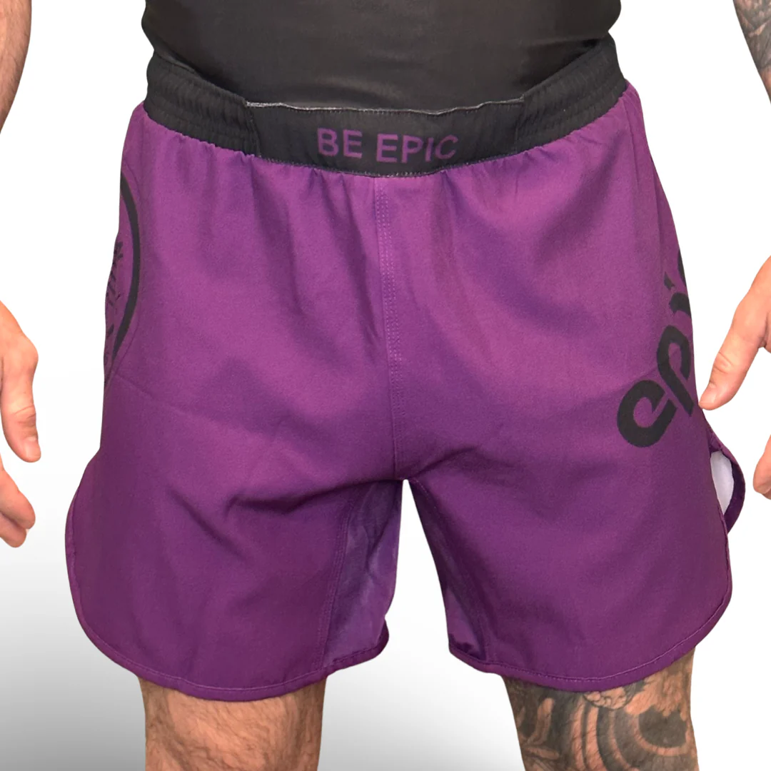 Epic Grappling Shorts 2.0 (Elastic Waistband) Purple Haze