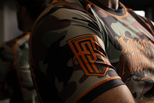 PFG Camo Short Sleeve Rash Guard by Pieters Fightgear | Grappling and MMA Premium Apparel