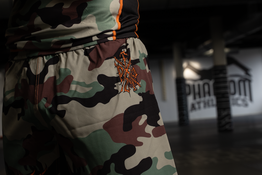 PFG Camo Grappling Shorts by Pieters Fightgear | BJJ and MMA Premium Apparel