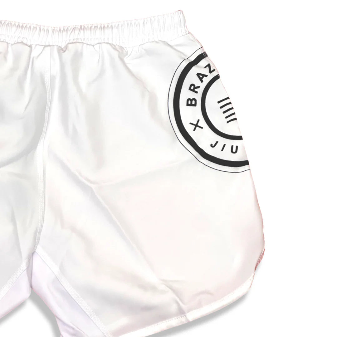 Epic Grappling Shorts 2.0 (Elastic Waistband) Ghost White