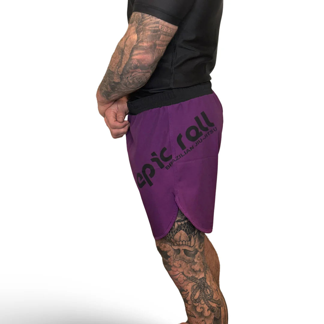 Epic Grappling Shorts 2.0 (Elastic Waistband) Purple Haze