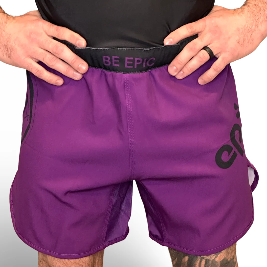 Epic Grappling Shorts 2.0 (Elastic Waistband) Purple Haze