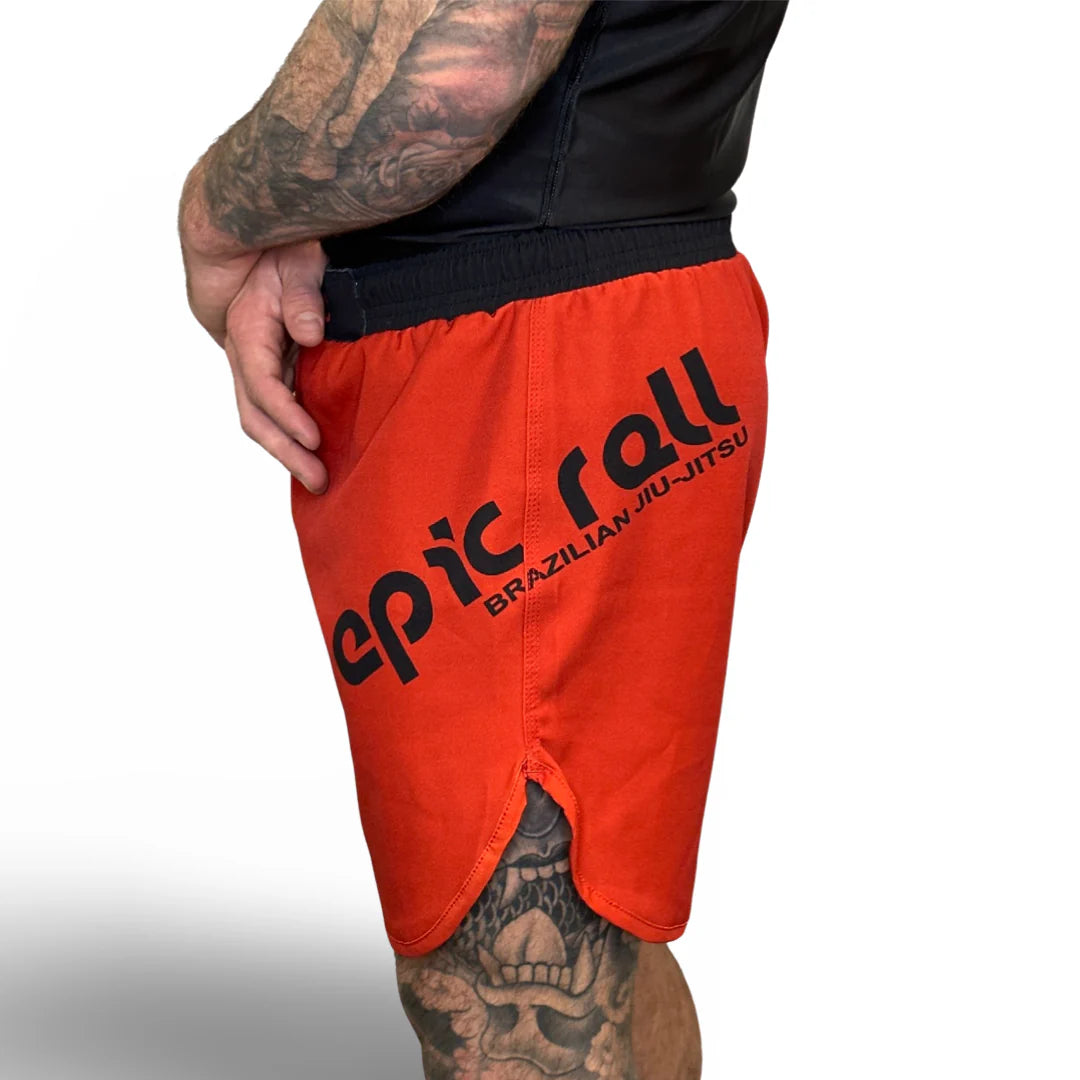 Epic Grappling Shorts 2.0 (Elastic Waistband) Blood Red