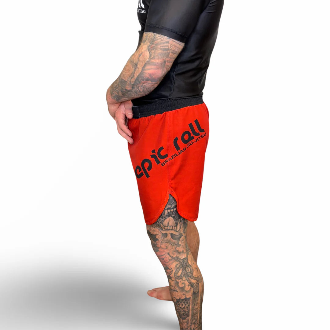 Epic Grappling Shorts 2.0 (Elastic Waistband) Blood Red