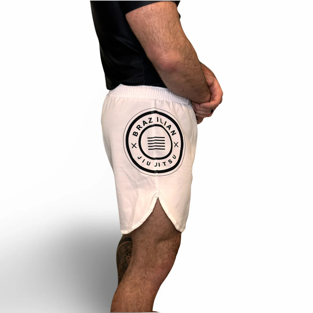 Epic Grappling Shorts 2.0 (Elastic Waistband) Ghost White