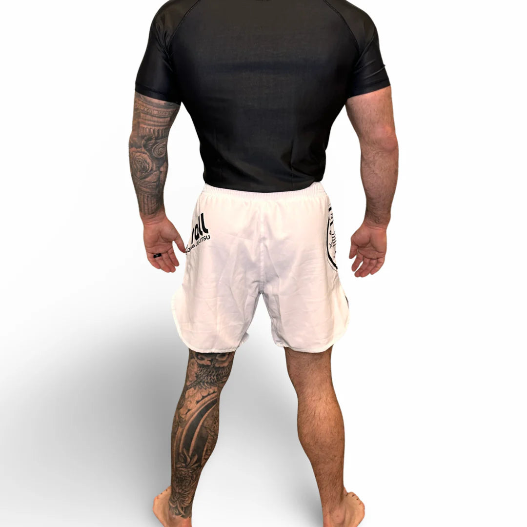 Epic Grappling Shorts 2.0 (Elastic Waistband) Ghost White