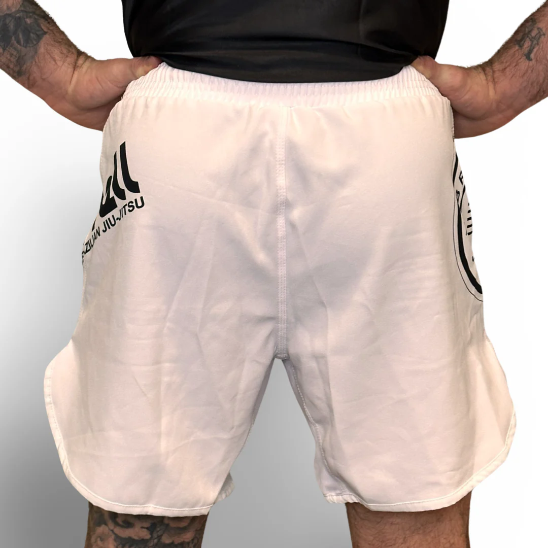 Epic Grappling Shorts 2.0 (Elastic Waistband) Ghost White