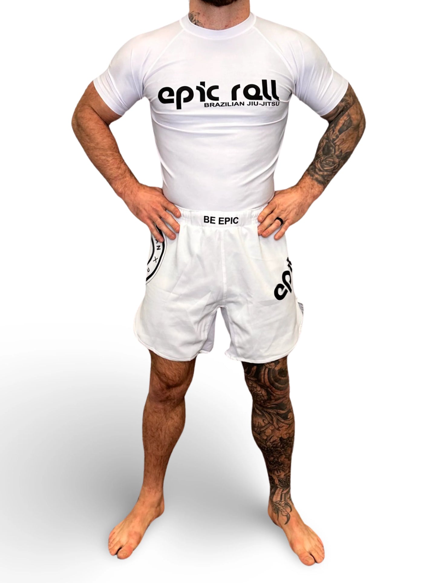 All White (Classic Logo) rash guard