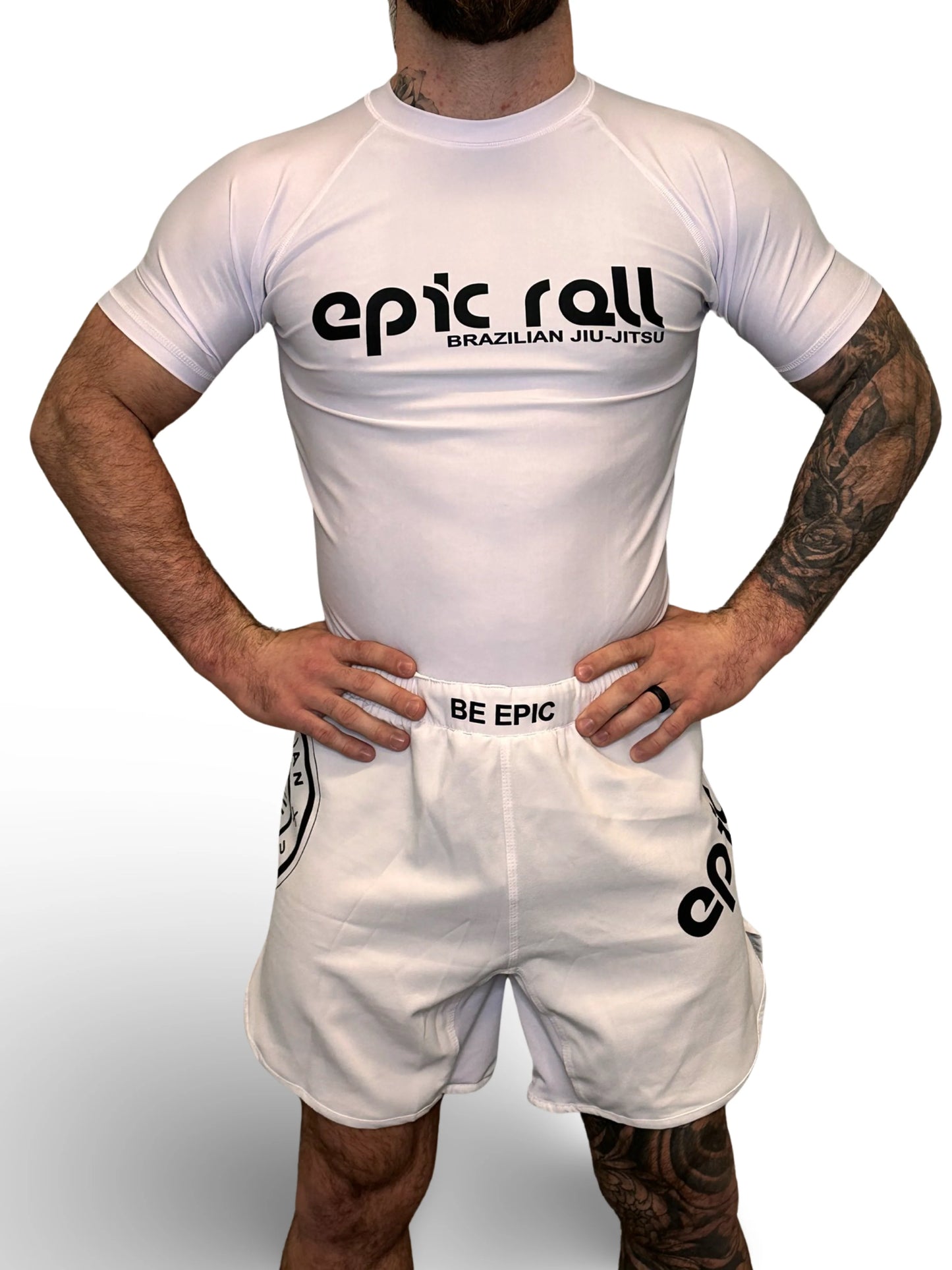 All White (Classic Logo) rash guard