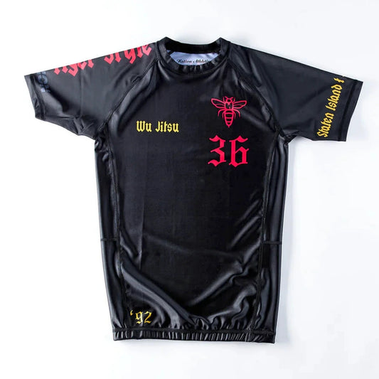 Wu-Jitsu | Short Sleeve BJJ Rash Guards | Nation Athletic Jiu Jitsu | Male