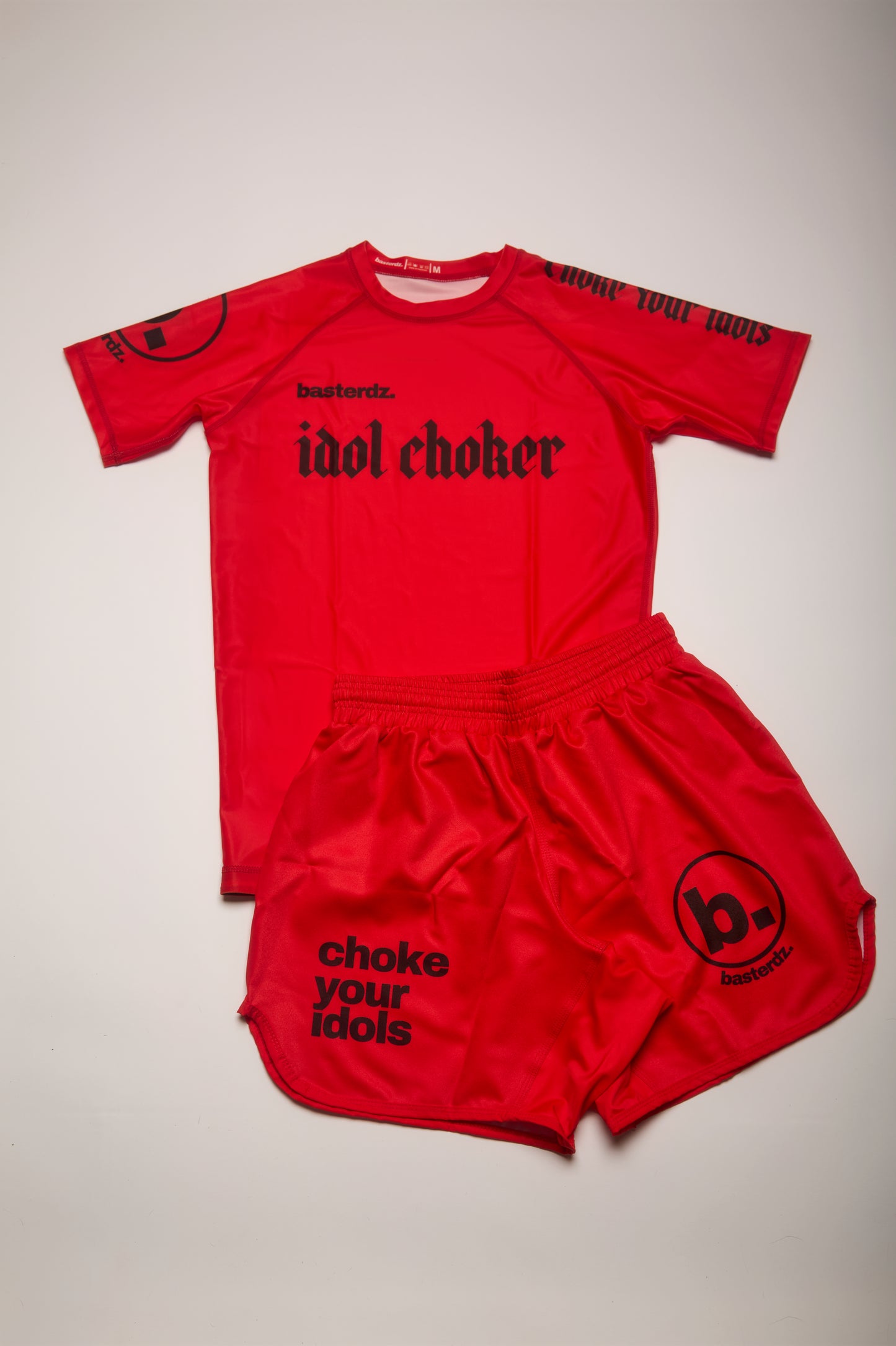 Choke Your Idols Rashguard + Shorts | Premium No-Gi Gear By Grappling Basterdz (PRE-ORDER - WAITING TIME 25 DAYS)
