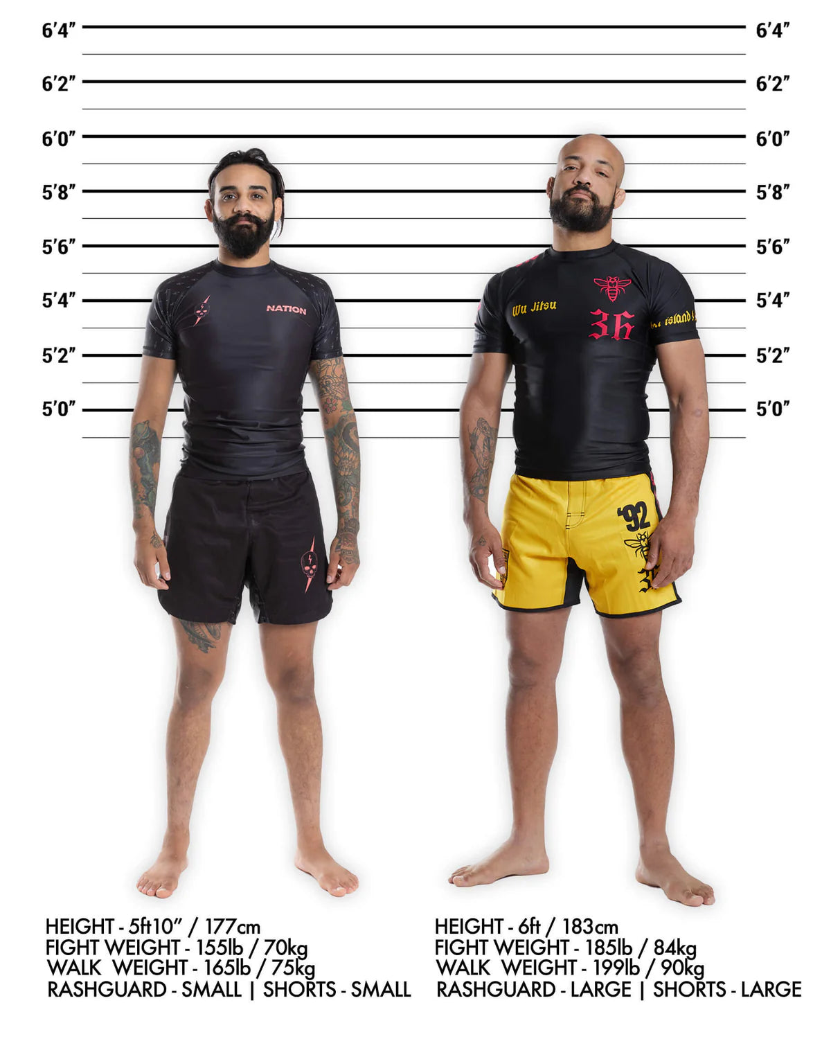 The Snow leopard | Pursuit of Speed Set Short Sleeve BJJ Rash Guards and Shorts | Nation Athletic Jiu Jitsu