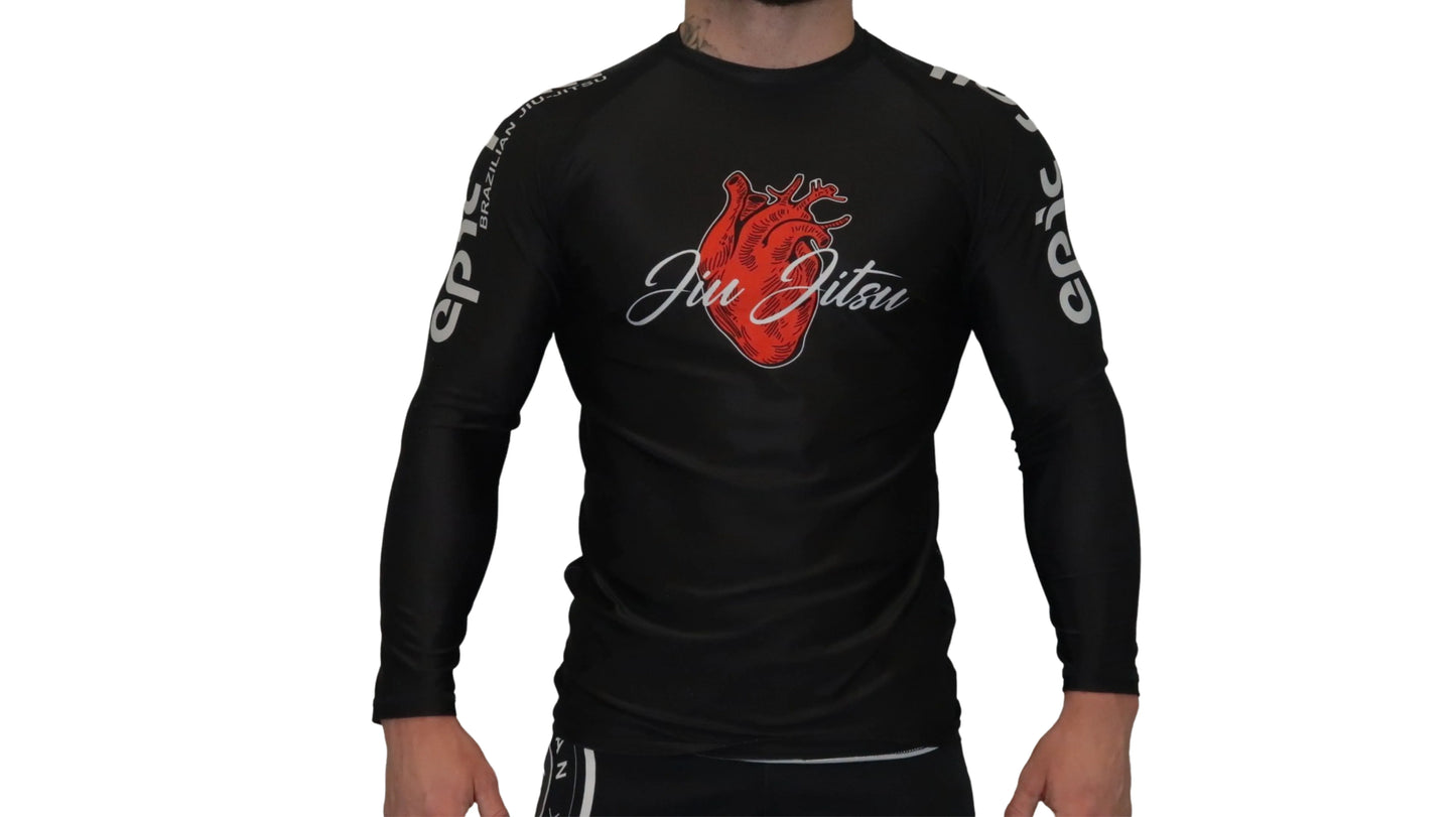 I ❤️ Jiu Jitsu Rash guard