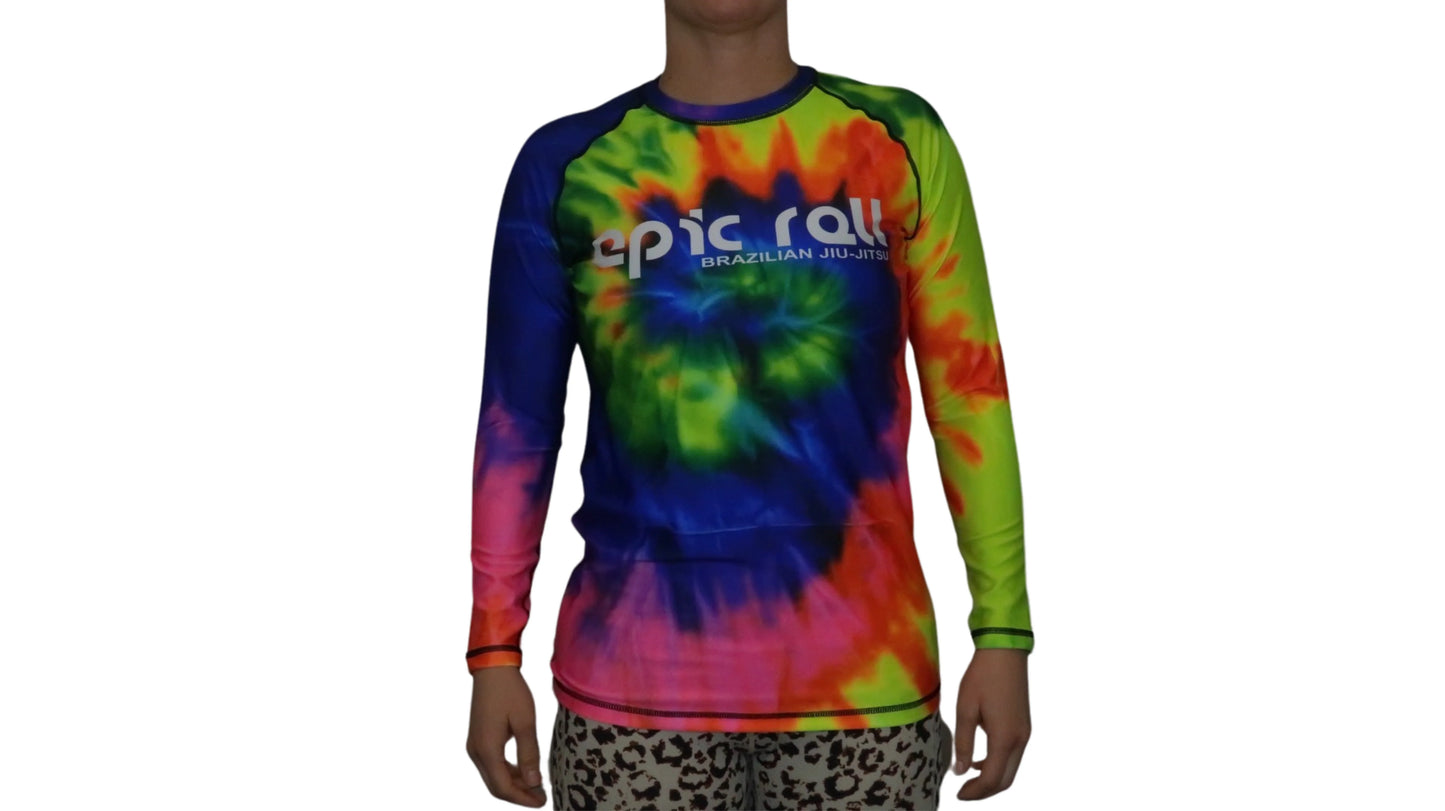 Epic Tie Dye Rash guard (multi-color) Long Sleeve