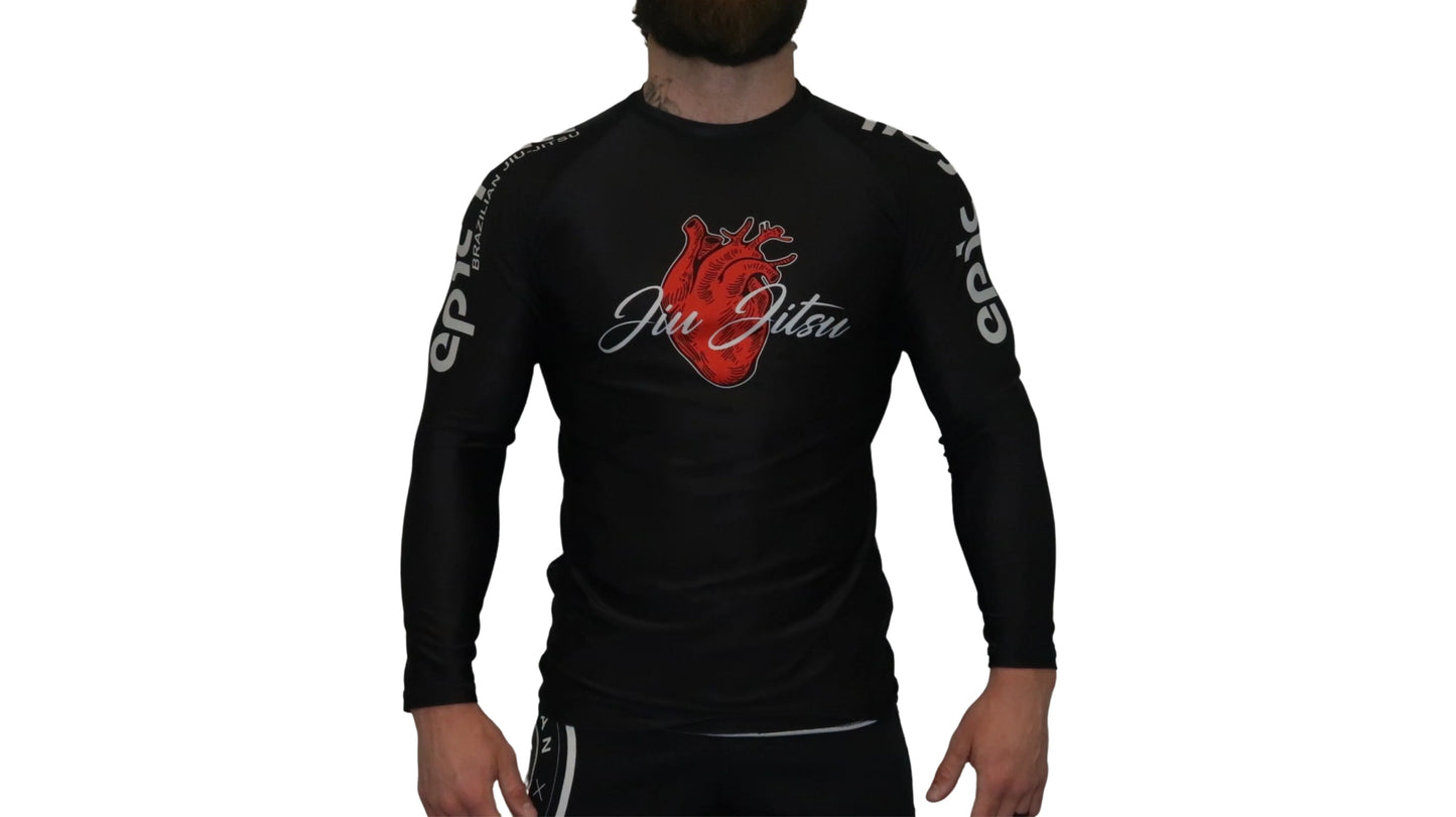 I ❤️ Jiu Jitsu Rash guard