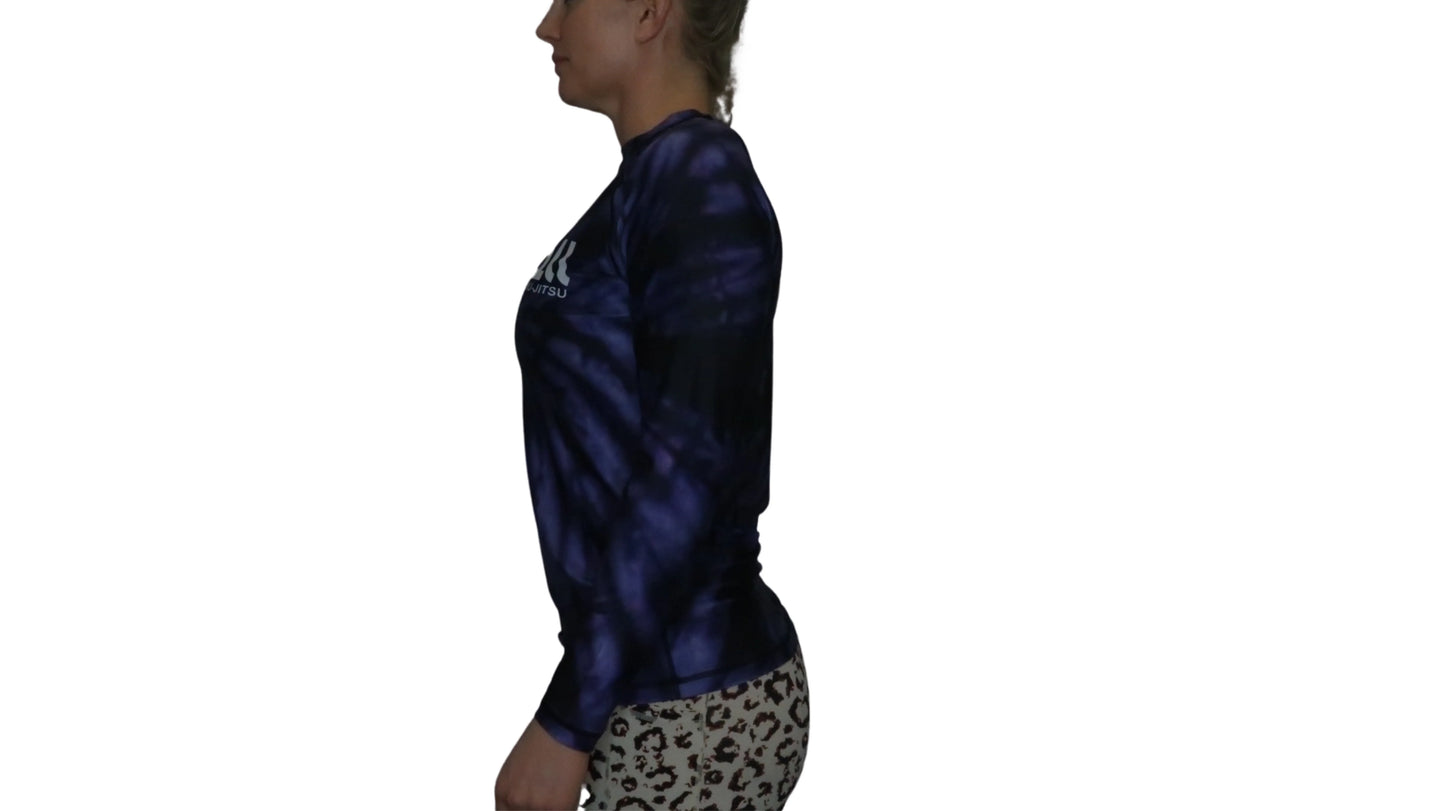 Epic Tie Dye Rash guard (Purple Haze) Long Sleeve