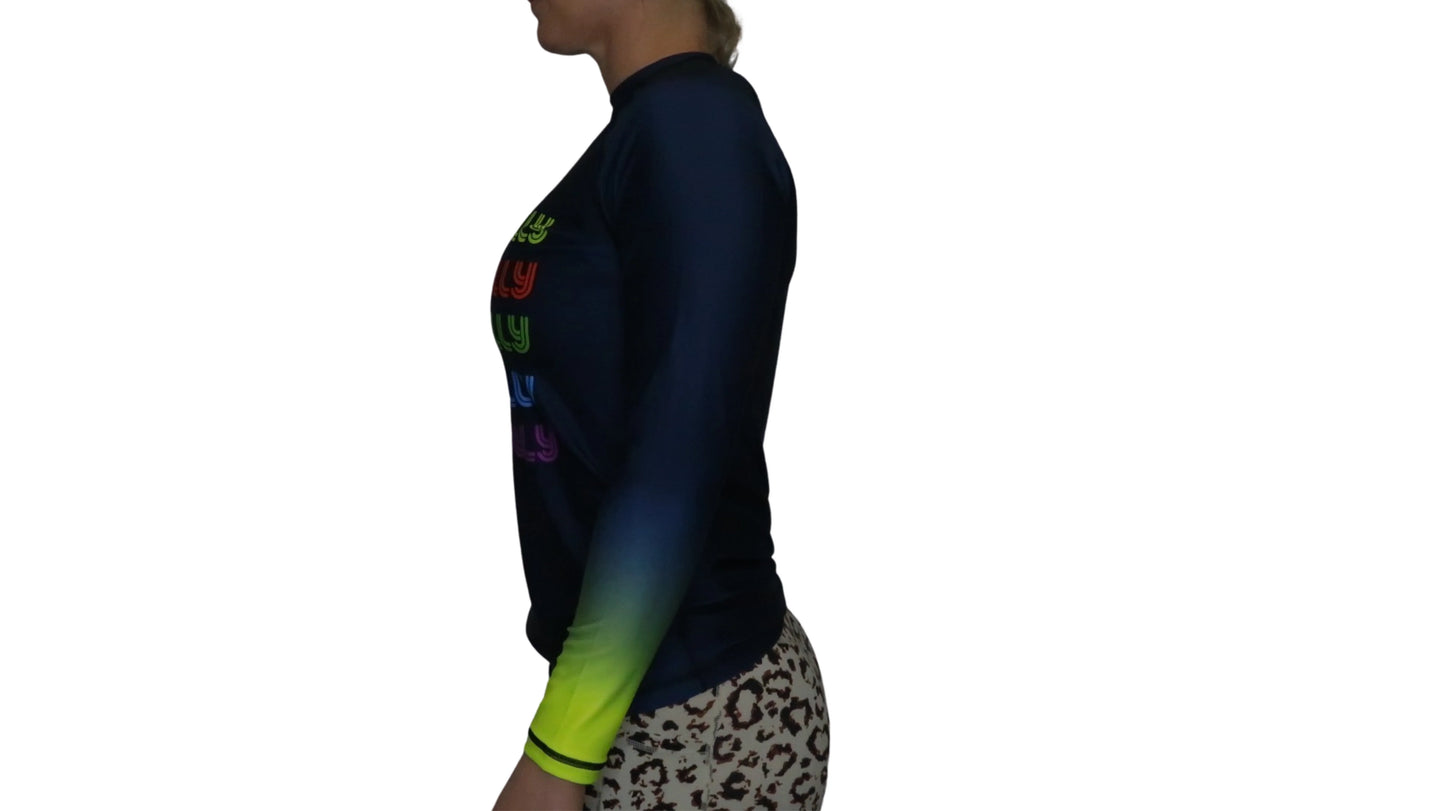 Neon Belly Rash guard (Long sleeve)