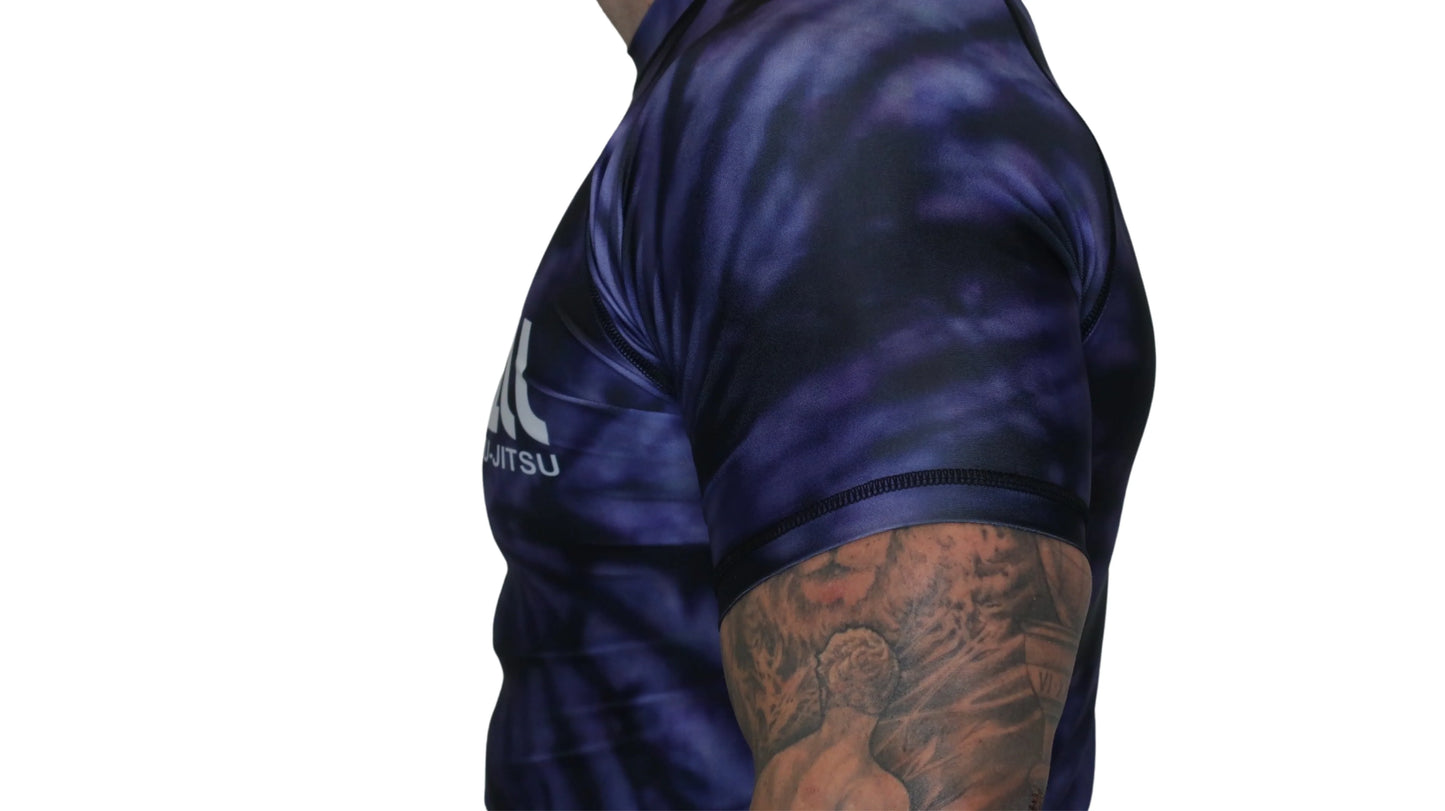 Epic Tie Dye Rash guard (Purple Haze) Short Sleeve