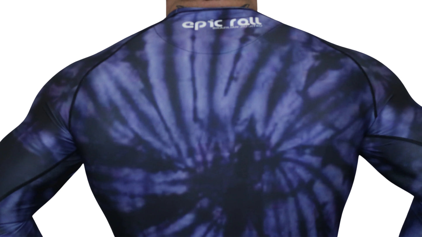 Epic Tie Dye Rash guard (Purple Haze) Long Sleeve