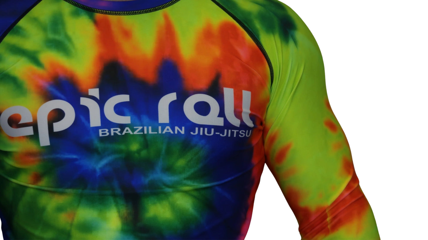 Epic Tie Dye Rash guard (multi-color) Long Sleeve