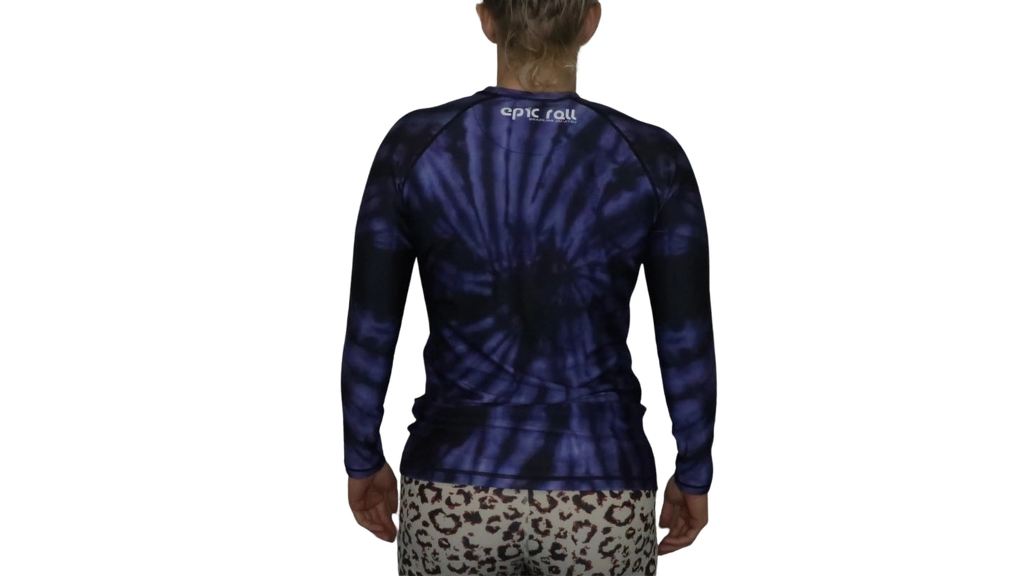 Epic Tie Dye Rash guard (Purple Haze) Long Sleeve
