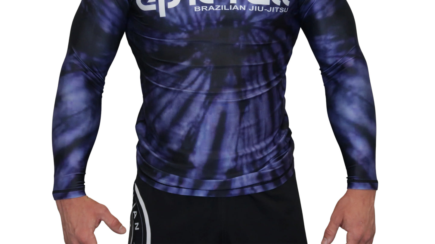 Epic Tie Dye Rash guard (Purple Haze) Long Sleeve