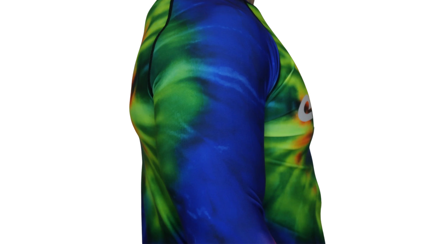 Epic Tie Dye Rash guard (multi-color) Long Sleeve