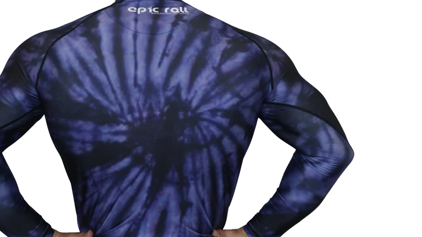 Epic Tie Dye Rash guard (Purple Haze) Long Sleeve