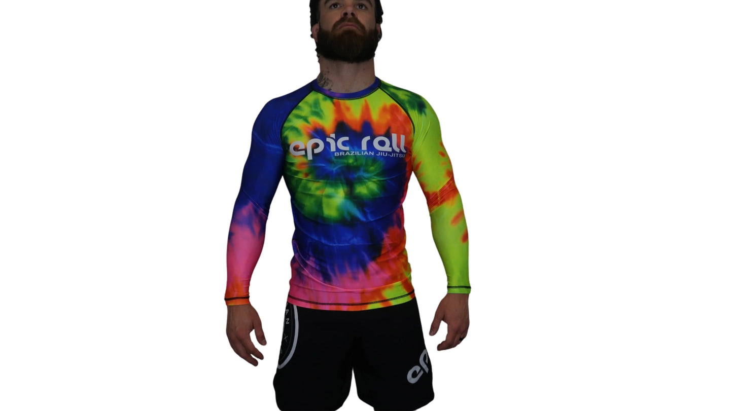 Epic Tie Dye Rash guard (multi-color) Long Sleeve