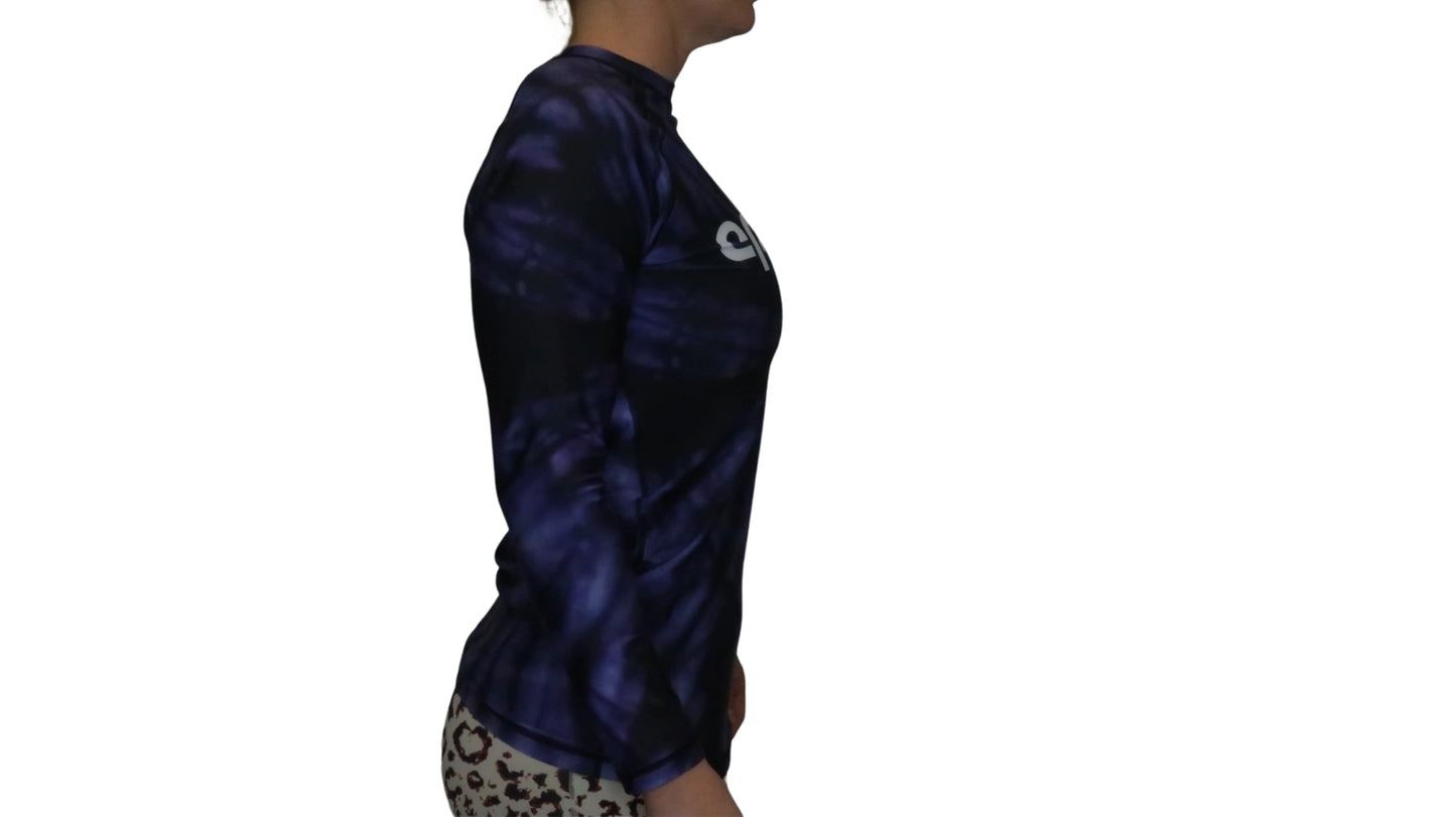 Epic Tie Dye Rash guard (Purple Haze) Long Sleeve
