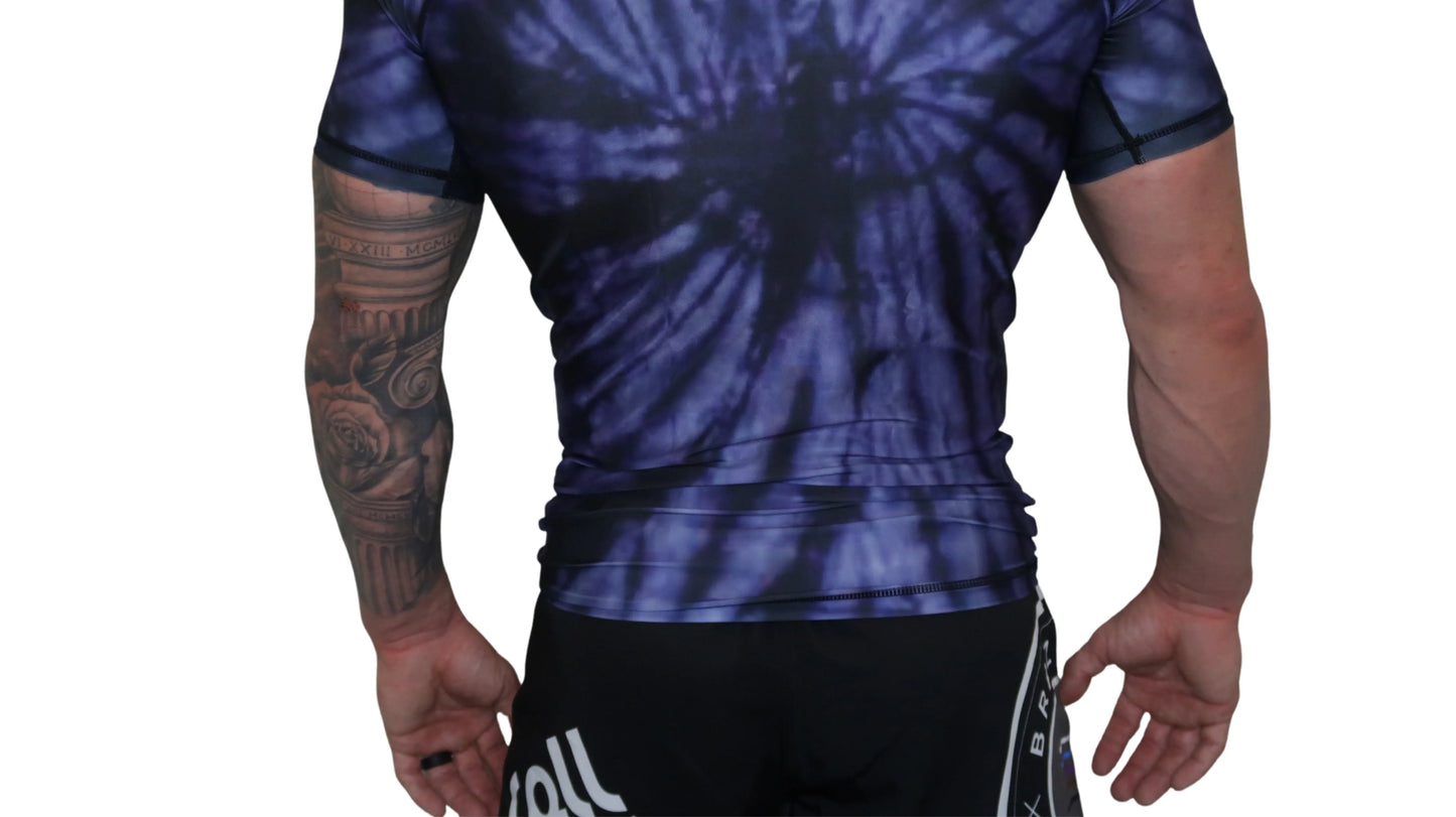 Epic Tie Dye Rash guard (Purple Haze) Short Sleeve