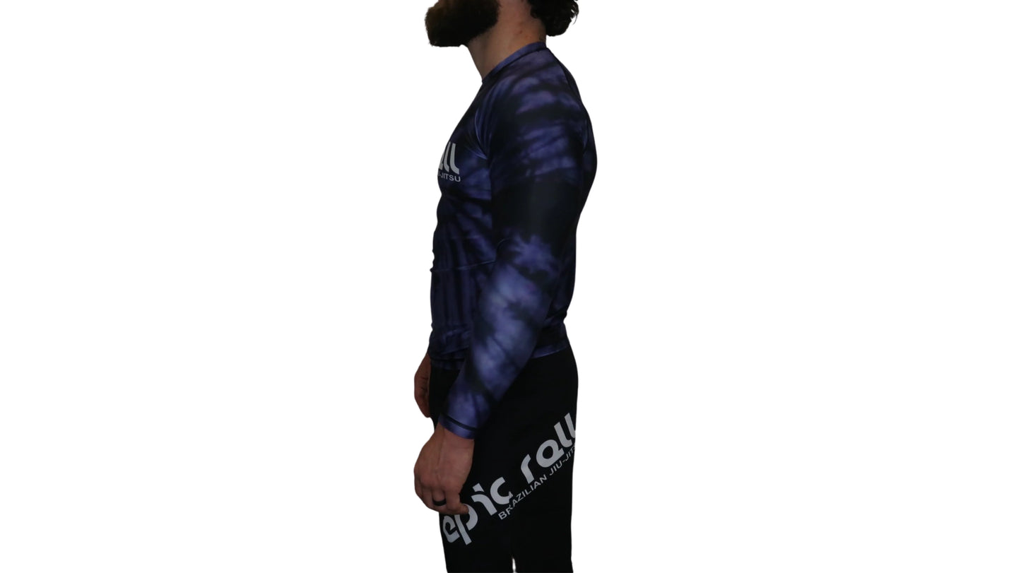 Epic Tie Dye Rash guard (Purple Haze) Long Sleeve
