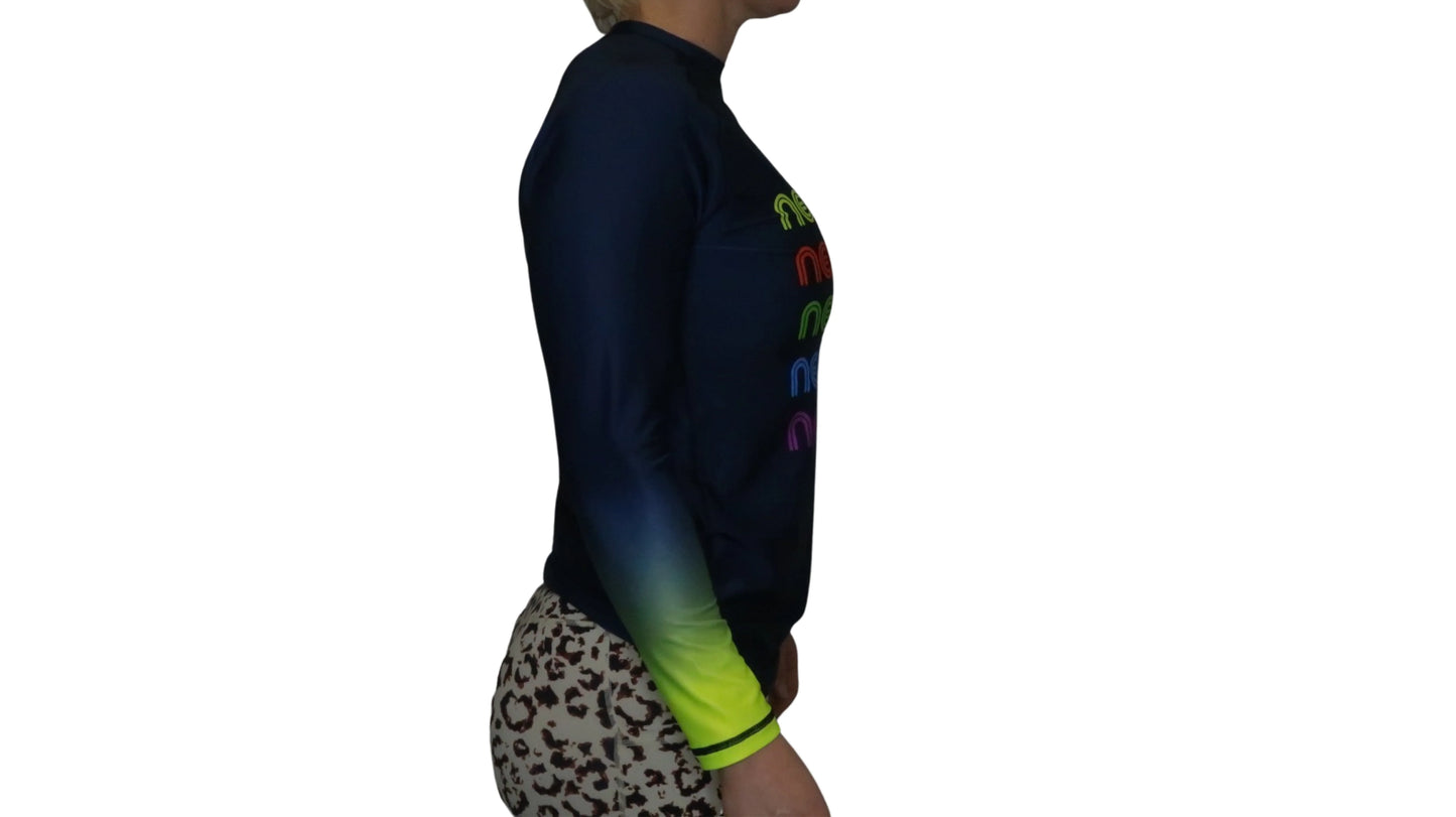 Neon Belly Rash guard (Long sleeve)