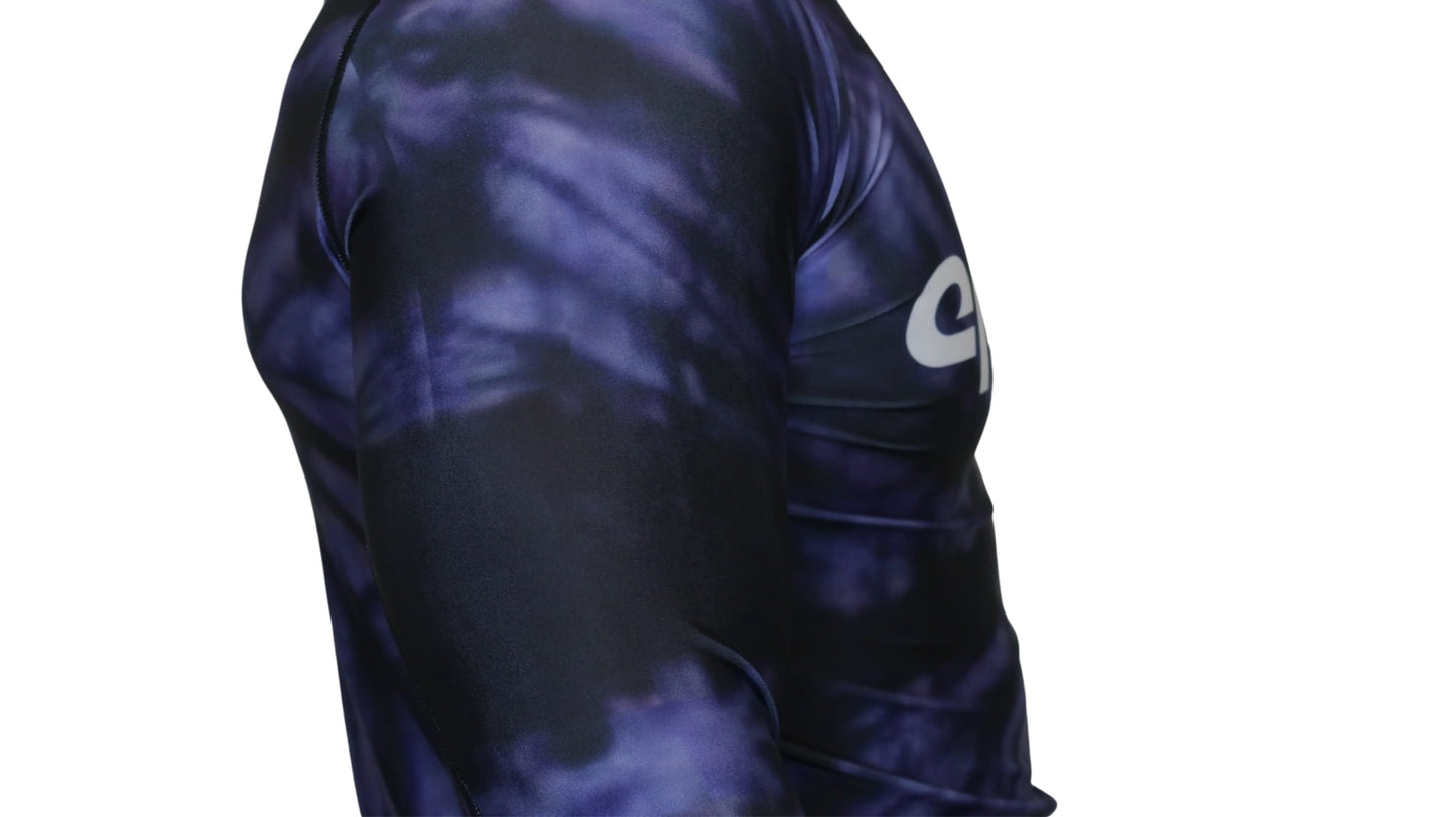 Epic Tie Dye Rash guard (Purple Haze) Long Sleeve