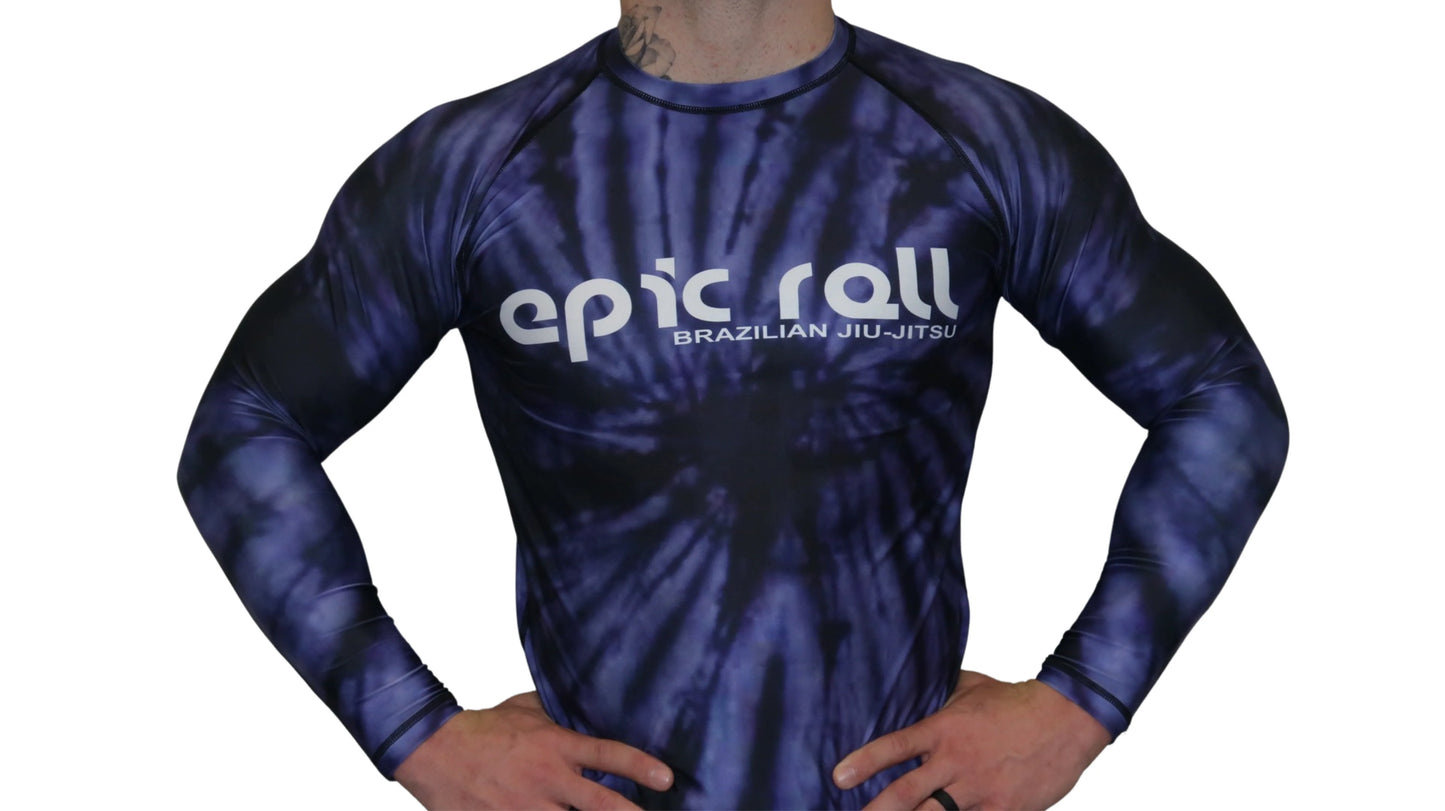 Epic Tie Dye Rash guard (Purple Haze) Long Sleeve