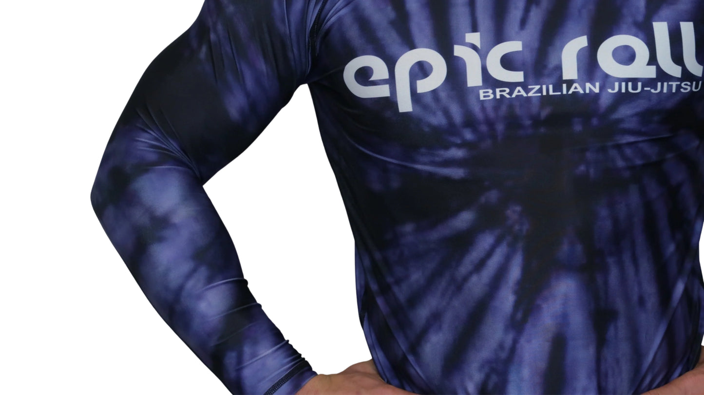 Epic Tie Dye Rash guard (Purple Haze) Long Sleeve