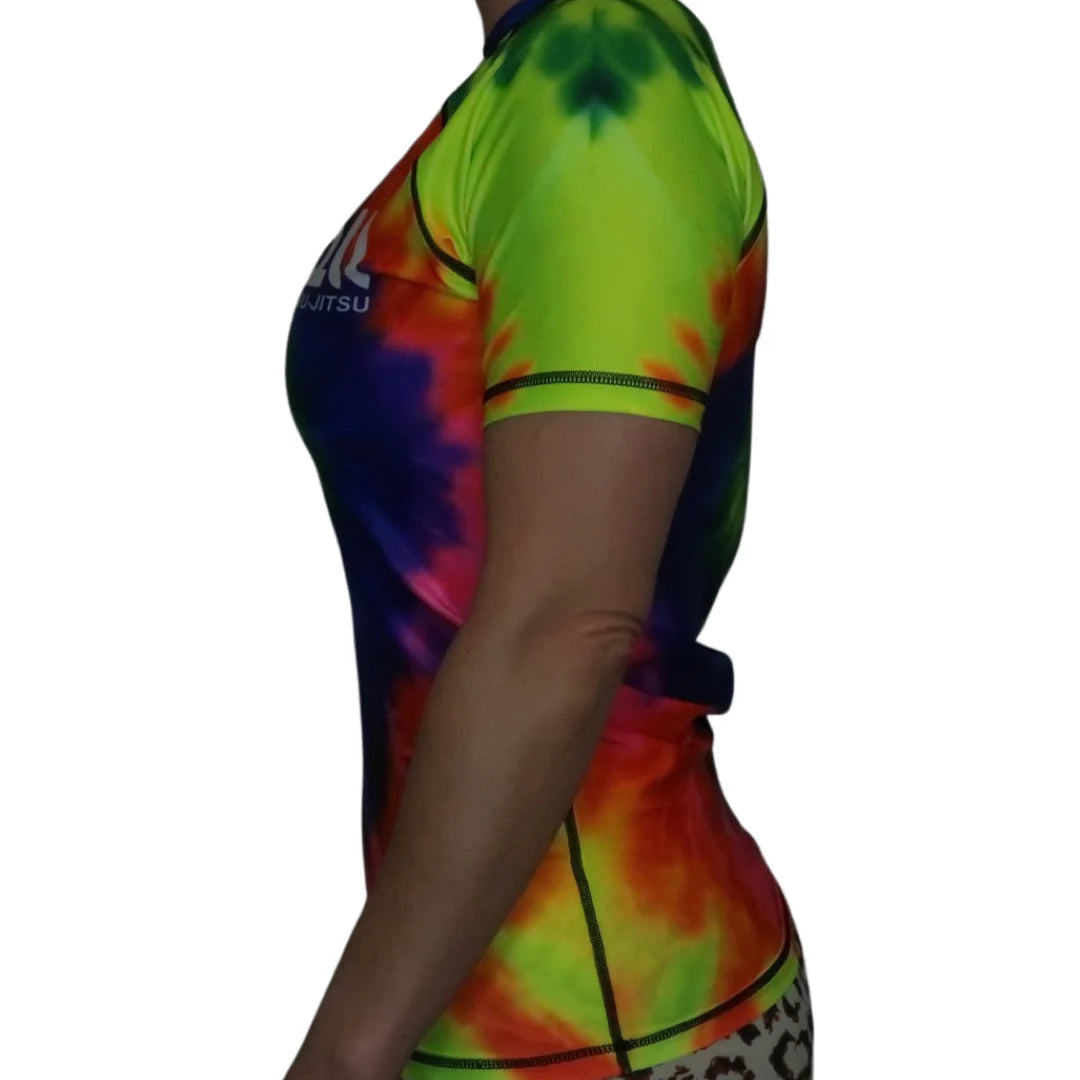 Epic Tie Dye Rash guard (multi-color) Short Sleeve