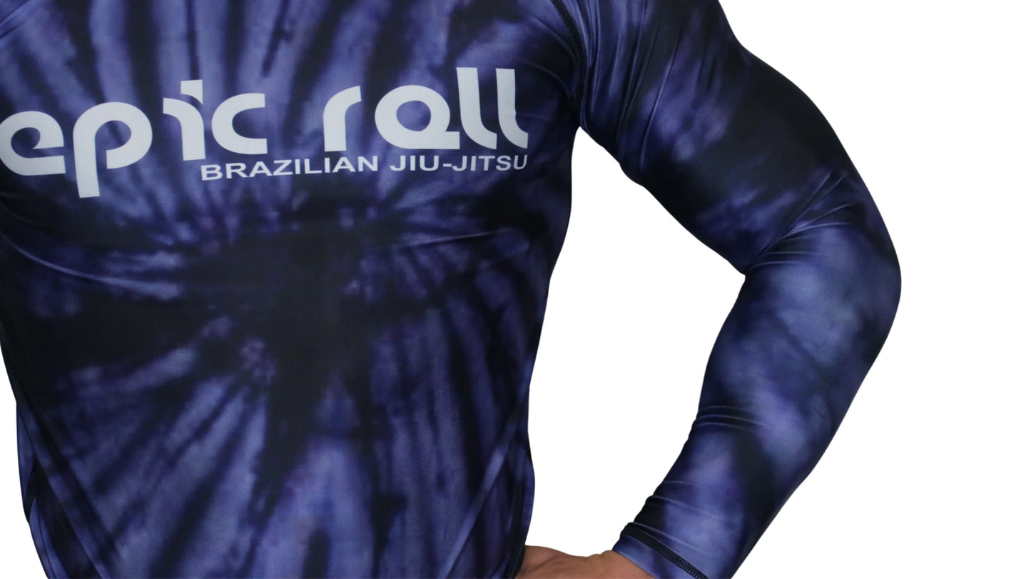 Epic Tie Dye Rash guard (Purple Haze) Long Sleeve