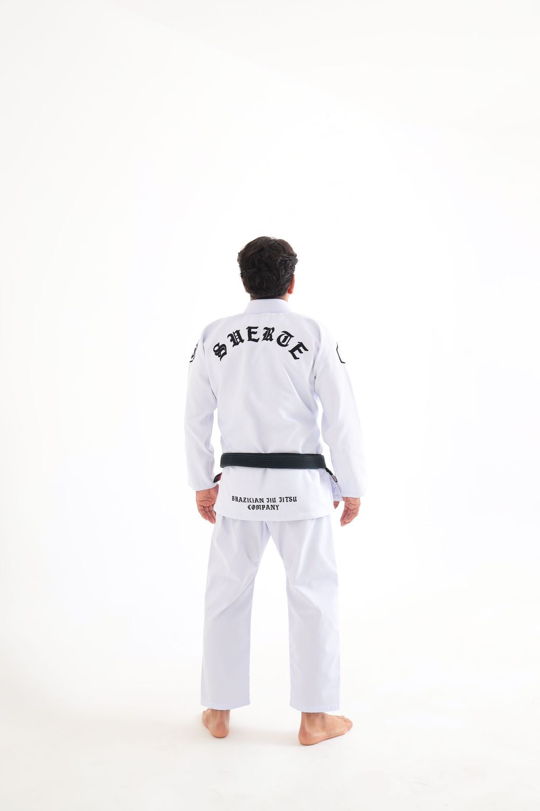 Kimono Suerte Trançado Premium - IRON -WHITE