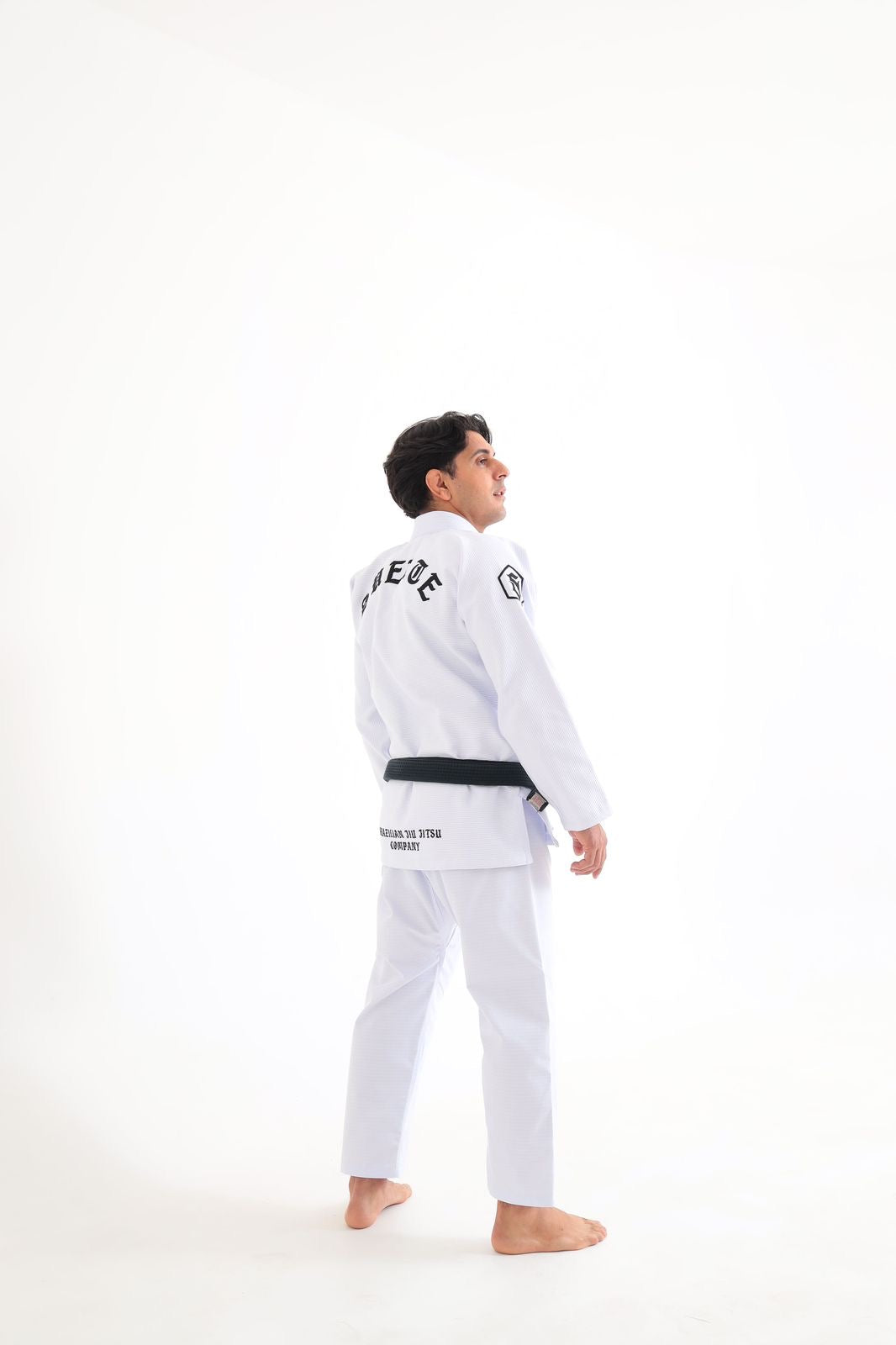 Kimono Suerte Trançado Premium - IRON -WHITE