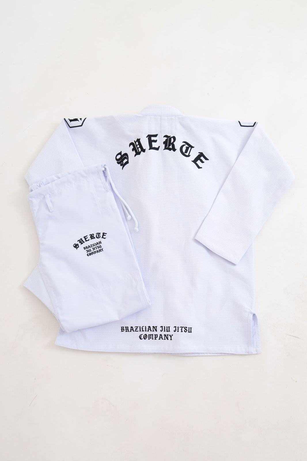 Kimono Suerte Trançado Premium - IRON -WHITE