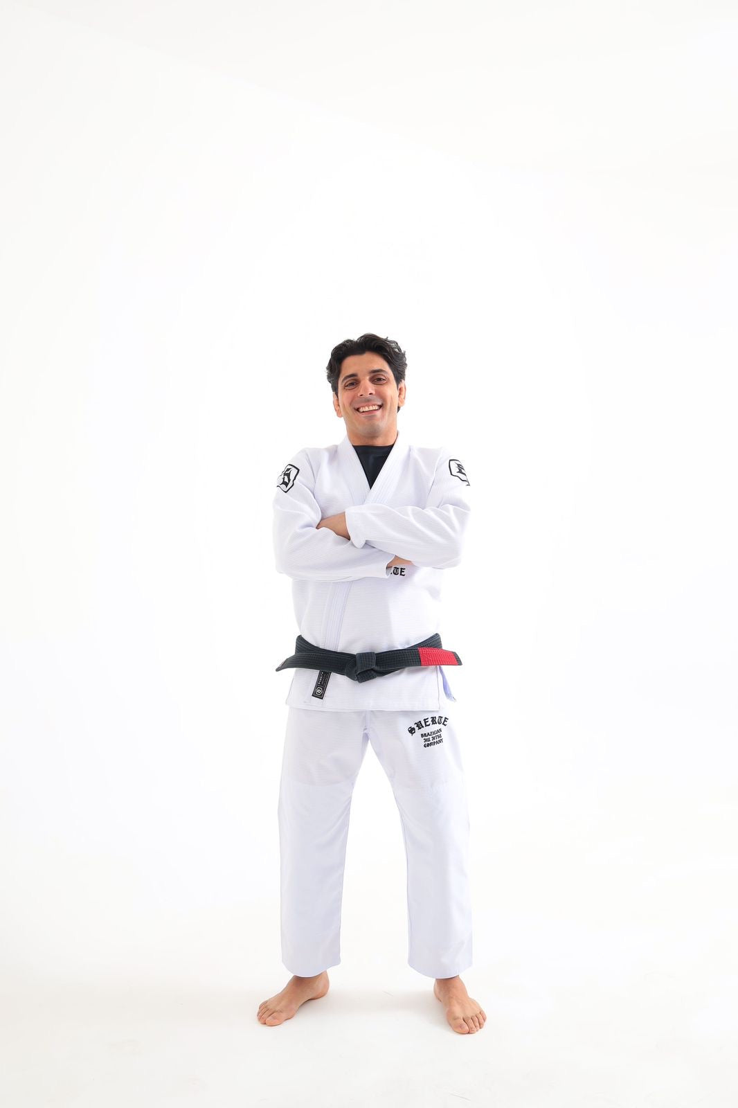 Kimono Suerte Trançado Premium - IRON -WHITE